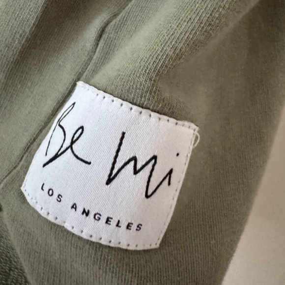 NWOT Be Mi Organic French Terry Cotton Luna Hoodie Dress Olive 4-5 - Picture 5 of 7